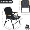 product-algo_framework-ImageCm2InAlgo-90ceebe4-3fb6-11f1-9e2c-0a580ab03093 1pc Outdoor Foldable Portable Camping Chair with Armrests, Patio Folding Armchair, Beach Vacation Travel Beach Chair, Supports 300 Lbs, Suitable for Camping, Beach, Fishing, Hiking, Patio Use