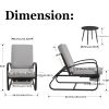 product-algo_framework-ImageCm2InAlgo-93523570-c4f9-11f0-84cb-0a580aa32b67 Set with Table Patio Chaise Lounge Chairs, Patio Recliner Chair, Outdoor Furniture Set 5-Position Adjustable, Outdoor, Bench for Deck, Lawn, Garden