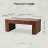 product-algo_framework-ImageCm2InAlgo-9e16f0d2-5283-11f1-b08b-0a580ab004a0 Modern Burl Wood Finish Coffee Table Suitable for Living Spaces, Minimalist Rectangular Center Table with Brushed Block Legs & Density Board Top, Sturdy /Outdoor Furniture for, Balcony, Entryway - Assembly