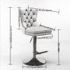 product-algo_framework-ImageCm2InAlgo-afe2ee50-896c-11f0-aab4-0a580aa81b48 Thick Golden Swivel Velvet Bar Stools Adjust Seat Height From 27-35 Inches, Modern Upholstered Bar Stools with Comfortable Tufted Backs for Home Bars And Kitchen Islands (Set Of Two)