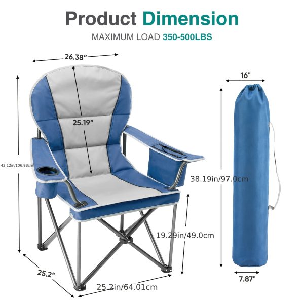product-algo_framework-ImageCm2InAlgo-b03db9a4-4e9a-11f1-a64f-0a580aae0449 Extra Large Camping Folding Chair with Organizer Bag, Side Mesh Bag, Mesh Cup Holder And Sporting Goods Bag, Suitable for Lawn, 500 Lbs. Weight Capacity