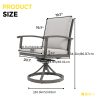 9pcs Aluminum Outdoor Dining Table And Chair Set, Suitable for 8 People, The Set Includes 1 Round Table, 8 Chairs, with Cushions And Back Cushions, Suitable for Outdoor Garden Terrace Furniture Set