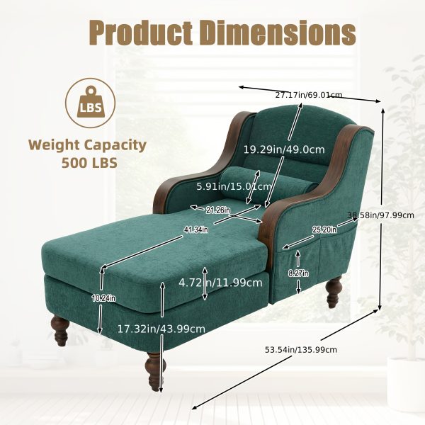 product-algo_framework-ImageCm2InAlgo-cf009210-8255-11f0-abf5-0a580aae06eb Large Indoor Chaise Lounge, Fabric Single Sofa Bed Featuring a Spacious Seat, Upholstered Relaxing Armchair, Reading Couch Collection for Living Room And Bedroom
