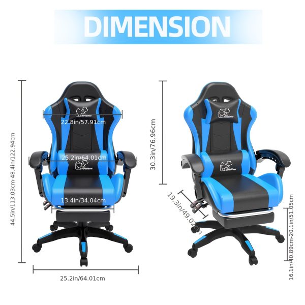 product-algo_framework-ImageCm2InAlgo-d90cb104-0008-11f1-ad73-0a580aa21d14 1pc E-sports Chair, Suitable for Adults And Teenagers, Featuring A Lumbar Support, And Fixed Armrests. with Foot Supports, An Ergonomic Seat, Home Office Settings, Modern Gaming Chairs, High-quality Padding, Suitable for Home And Office Use