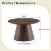 product-algo_framework-ImageCm2InAlgo-de92b5be-0fd6-11f1-9a3c-0a580aae2bf3 Round Coffee Table 23.6 Inch Modern Minimalist Small Space-Saving Low Table with Smooth Tabletop & Engineered Wood/MDF Top, Suitable for Living Room, Bedroom, Apartment, Office - Assembly Compact Circular Furniture for Small Spaces