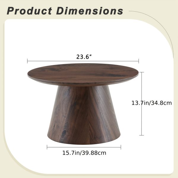 product-algo_framework-ImageCm2InAlgo-de92b5be-0fd6-11f1-9a3c-0a580aae2bf3 Round Coffee Table 23.6 Inch Modern Minimalist Small Space-Saving Low Table with Smooth Tabletop & Engineered Wood/MDF Top, Suitable for Living Room, Bedroom, Apartment, Office - Assembly Compact Circular Furniture for Small Spaces