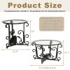product-algo_framework-ImageCm2InAlgo-f4dd8242-4aee-11f1-8388-0a580aae0449 3pcs Round Glass Coffee Table Set, Tempered Glass Top with Black Metal Frame, Modern Living Room Furniture Set with 1 Coffee Table & 2 End Tables for Apartment Small Spaces