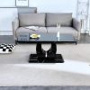 product-b8b4c32b4d73b793e115097b544a13a3e8800c7e.temu_.000001 Contemporary Minimalist Rectangular Coffee Table Featuring a White Faux Marble Design, a Spacious And Adaptable Piece for The Living Room, Perfect As a Central Tea Table Or Accent Furniture, Ideal for Various Settings, And Easy to Assemble
