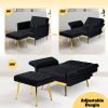 product-cb049c2-57b0efa4-b50f-4997-8896-93441f2d13a8-d0c4a1c4992cedb7c926f9a448879723 ACMEASE Velvet Single Accent Chair with Adjustable Armrests And Backrest, Comfortable Single Chair with Ottoman, Button Tufted Lounge Recliner Armchair with Pillow for Living Room, Bedroom, Study Room