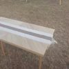 product-e727ce49eba0a72e72bb26570a4c6422171e5608.temu_.000001 Portable Bohemian Style Low Picnic Table | Foldable Beach and Outdoor Table with Tablecloth, Pine Wood, Suitable for Beach, Camping, Outdoor Gatherings, Backyard Use, Size: 59.8*29.9*16.9 inches