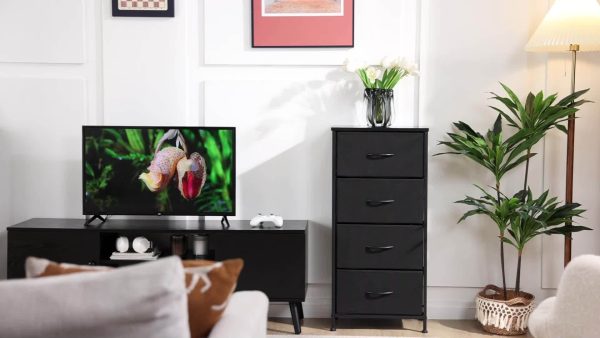 product-f2e7883ccd815adf39704486f4c1c3f068f7c842.goods_.000001 Dresser For Bedroom, Storage Drawers, Skinny Fabric Storage Tower With 2/4 Drawers, Tower Organizer Unit, Chest Of Drawers With Wooden Top For Closet, Laundry, Entryway