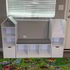 product-f3e7ee5e4002b25669b3b00cde98b33d780db600.temu_.000001 Nordic Style Bookcase with Reading Nook | Space-Saving Storage Cabinet with 7 Cubbies, 2 Movable Drawers & Seat Cushion, Multifunctional Organizer for Living Room, Bedroom, Office, Wood Color, Hardwood Material, VABCHES Brand
