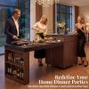 product-fancy-0109e042-b527-47c9-99bb-38c886160648 78.6 Inch Extendable Rolling Kitchen Island with Storage Drawers Open Shelves, Mobile Kitchen Cart, Drop-Leaf Breakfast Bar for Dining Room