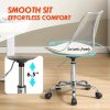 product-fancy-0167117b-e39d-48be-b2d7-4f74ccb26a30 Transparent Acrylic Office Chair, Contemporary Acrylic Chairs for Home Use with Wheels, Armless Swivel Vanity Rolling Chair Suitable for Office And Home