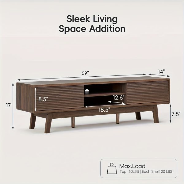 product-fancy-01a0b4f5-0277-4d7f-be97-7e2fe3eaf5aa Mopio Ensley TV Stand, Mid Century Modern for 55/ 60/ 65 Inch TV, Farmhouse TV Stand, Entertainment Center with Storage, TV And Media Console for Living Room ( 59" Low)