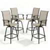 product-fancy-01aa2a30-1c54-4f18-a062-56739ac4394b Outdoor High-Back Rotating Dining Chair (2pcs Set/ 4pcs Set, All-Weather 360° Rotating High-Backed Outdoor Patio Dining Chair, Forged Carbon Steel Fabric Patio Chair Set, Suitable for Patios, Lawns And Gardens (Blue/Black/Brown/Grey))