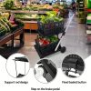 Two Layers Folding Shopping Cart | Multi Use Functional Collapsible Carts | Collapsible Grocery Carts | Shopping Cart with Storage Crate | Utility Cart for Groceries, Warehouse, Supermarket.Black