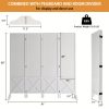 Bonnlo & MDF Freestanding Pegboard Room Divider - Folding Privacy Screen with Wood Panel Partition, Lightweight Space Separator Suitable for, Office, Events, Retail Display