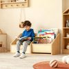 product-fancy-028819ef-2482-40b4-b3fc-8682322692fd ! 5-Pocket Fabric Toddler Bookshelf + Drawer, Easy Assembly, Nursery & Playroom Reading Corner Storage Must-Have, Limited Time Offer