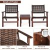 product-fancy-03648db1-79a0-4cec-92e9-8cb8c119857c 3pcs Outdoor Patio Rattan Furniture Set Solid Wood Frame Chair Coffee Table