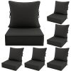 product-fancy-03769a1b-a29e-4e16-9fca-657eebf4ef9e Outdoor Cushion Set of 1pc/2pcs/4pcs/6pcs - Thick 35D High-Density Foam Cushions Measuring 24*24*6.5 Inches, Featuring Quick Rebound, High Durability, And Easy Cleaning, Suitable for Outdoor Furniture Like Sofas And Patio Chairs