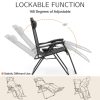 [Portable Foldable Chair] 4pcs Zero Gravity Lounge Chairs, Foldable Reclining Outdoor Chair with Pillow And Cup Holder, Space-Saving Portable Zero Gravity Chair for Patio, Poolside, Beach, Grassland, Camping
