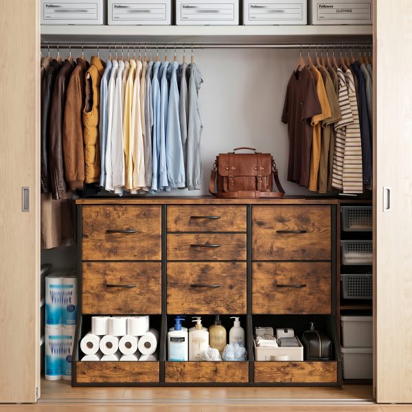 product-fancy-04118a41-239a-4d72-a13f-45c5e4679189 Single Bedroom with 7 Drawers And 3 Large Open Storage Combination Cabinets, Including Wardrobe Cabinets, Dressing Tables, Drawer Cabinets, Filing Cabinets, for Home/hallway/bedroom Use, White/pink/purple/black/brown