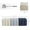 53.5"W Ombre Color Upholstered Entryway Boucle Bench