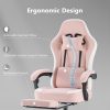 product-fancy-04ce3054-208a-4f36-9d3e-968ed25a36c4 Ergonomic Gaming Chair | High Back, Flip-up Armrest, Wheeled, Height Adjustable 360°-Swivel, Sponge Filled, Solid Back Style, Synthetic Faux Leather, Lumbar Support, Manual Recliner, Wipe Clean - ANTONIA