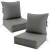 product-fancy-04e618f0-19ed-40cd-a61c-d23460173afb Outdoor Cushion Set of 1pc/2pcs/4pcs/6pcs - Thick 35D High-Density Foam Cushions Measuring 24*24*6.5 Inches, Featuring Quick Rebound, High Durability, And Easy Cleaning, Suitable for Outdoor Furniture Like Sofas And Patio Chairs