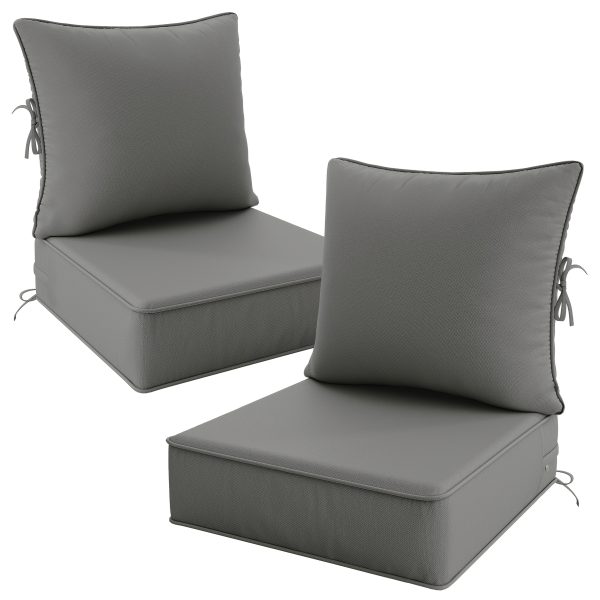 product-fancy-04e618f0-19ed-40cd-a61c-d23460173afb Outdoor Cushion Set of 1pc/2pcs/4pcs/6pcs - Thick 35D High-Density Foam Cushions Measuring 24*24*6.5 Inches, Featuring Quick Rebound, High Durability, And Easy Cleaning, Suitable for Outdoor Furniture Like Sofas And Patio Chairs