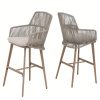 product-fancy-055f8fd3-d074-4eeb-83a4-0c3cfc3109e4 Set of 2 Modern Metal Bar Stools for Outdoor Use, Ideal for Poolside, Garden, Or Deck