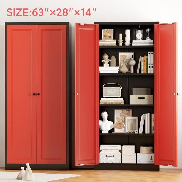 product-fancy-05d7c0d2-d94f-4de1-aad4-cbe62714e5d1 Lockable Metal Filing Cabinet, Metal Filing Cabinet, Used For Storing Documents And Office Supplies, Equipped With A Door And Shelves, Is A Modern Style Filing Cabinet, Convenient To Use And With A Small Footprint.