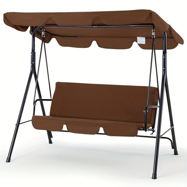 product-fancy-05f8f40b-ee90-49b2-9a8d-59dd607f7750 YODOLLA Outdoor Swing Chairs, 2-Person Glider Bench with Detachable Cushion And Adjustable Canopy, Ideal for Garden, Poolside, And Backyard