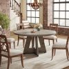 product-fancy-062cee9f-4916-4dba-8667-d6a87fe76e33 47 Inch Farmhouse Dining Table, Rustic Round Dinner Table for 4, Ideal for Home Dining Room And Living Room, Offering A Countrified Touch to Your Decor