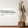 product-fancy-067ed2ec-063f-4cc4-87dd-167da935048d Solid Wood Coat Rack Stand Hanging Clothes Rack with Storage Basket Storage Function Home Decor Free Shipping