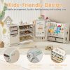 product-fancy-07117ca5-9be8-4fa9-9067-2a91e6e37c5b A Versatile Storage Solution for Featuring 10 Detachable Bins And a 3-Tier Bookshelf, Serving As a Multifunctional Organizer with a Drawing Board, Perfect for a Bedroom, Playroom, Or Living Area