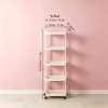 product-fancy-071e56c9-aa99-492e-a01f-b1b17d162fea 4-Tier Household Portable Floor Standing Nursing Cart with Handles, Storage Cart, Adjustable Multi-Level Changing Stand for Diapers, Bottles, And More