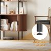 product-fancy-072cfa2f-76ec-4d29-bd35-129d4eb46719 71" Tall Fluted Bookshelf | 4-Tier Mid Century Modern Metal Curved Bookcase With Storage Cabinet, Sliding Door, Adjustable Footpad, Freestanding Arched Organizer For Living Room, Bedroom, Home Office | Wood Color, Matte End, Hardwood, Lshuizhu Brand