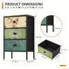 product-fancy-077b9208-17f1-4d12-99b6-e3cf0aac3b2a Nightstand Set of 2, Night Stand with Fabric Drawer, Mesh Shelf, Side Table with Storage, Fabric Drawer Dresser, Open Shelf, Metal Frame, Bedroom