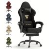 product-fancy-07a4f218-090e-4c62-b9d0-6778c27d0719 Velvet Fabric Ergonomic Gaming Chair with Footrest And Massage, Reclining Computer Gamer Chair for Adult And Teens, Racing Style PC Home Office Video Game Chair