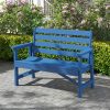 product-fancy-08908658-e39e-42ae-91e7-9a424d7e761f 51.5' Outdoor Bench Heavy Duty HDPE Garden Bench for Patio, Park, Porch & Backyard Comfortable 2-Person Seating Rust-Free & All Weather Resistant