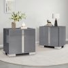 product-fancy-08cc3629-eaee-46b1-871e-23ac61941aba Modern Nightstand with Drawers - High-Gloss Bedside Table Suitable for, MDF/Fiberboard, Space-Saving End Table with Pull Handle, Assembly for Small Bedrooms & Contemporary Decor, Assembly Required