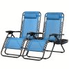product-fancy-08ef4576-6d36-4952-8cb2-720903ae65b6 Set Of 2 Adjustable Relaxing Chairs, Zero Gravity Recliners With Cup Holder, For Patio, Lawn, Garden, And Beach