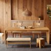 product-fancy-09d15252-242d-4b6a-a935-458c29f440fc Modern 78-Inch Wooden Dining Table - Natural Wood Finish, Minimalist Design - Large Rectangular Kitchen or Dining Room Table for 6-8 - Sturdy Base with Space-Saving Legs - Perfect for Home Entertaining and Everyday Use - Kitchen Table