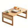 product-fancy-0a3fdd9d-1bec-4410-b03b-73753be58a75 Foldable Bamboo Picnic Table - Portable Patio/Garden Coffee Table, Suitable for Backyards, Patios, And Balconies. Lightweight, Low Camping Coffee Table. A Must-Have for Spring Easter Garden Parties. Compact Floor Table with No Installation Required