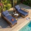 [All-Weather Wicker Set] Outdoor Patio Furniture Sets, All-Weather Wicker Patio Furniture Set with Multi-Functional Corner Sofa And Cushions, Coffee Table, Rattan Outdoor Sectional Conversation Sofa Set for Porch, Balcony, Backyard, Garden