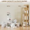 product-fancy-0a7138f3-8ff7-401e-8a51-d6b0723890c4 4-Tier Rotating Bookshelf Tower with 360° Spinning Shelves - Natural Oak Wood Freestanding Bookcase Suitable for Small Spaces, Space-Saving Rolling Shelf for Home Office, Living Room, Assembly, Modern Square Bookcase for Books & Decor