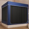 Bracket Set, Fully Enclosed Canopy Bed Curtain, Bed Frame Three-Piece Set