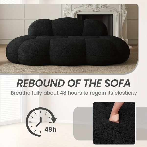 product-fancy-0ae14578-b43b-4dc4-8ec9-2ab488afe08a Cloud Shaped Couches for Living Room, Modern Comfy Compressed Sofa, Cloud Shaped Leisure Sofa, Upholstered Couch for Bedroom, Apartment, Small Space (No Installation Required)
